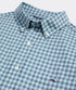 Vineyard Vines M LS Topsail Gingham LW OTG Shirt AQUA HAZE