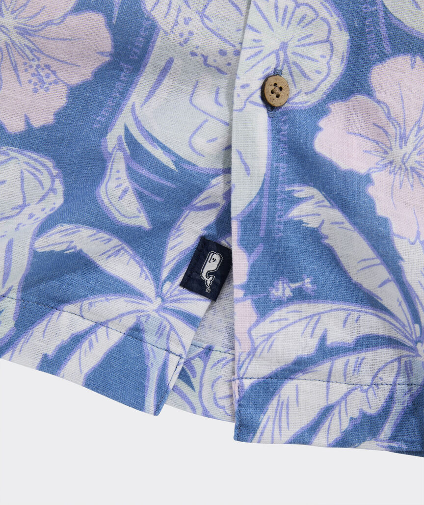 Vineyard Vines M Palmarita Linen Shirt COASTLINE