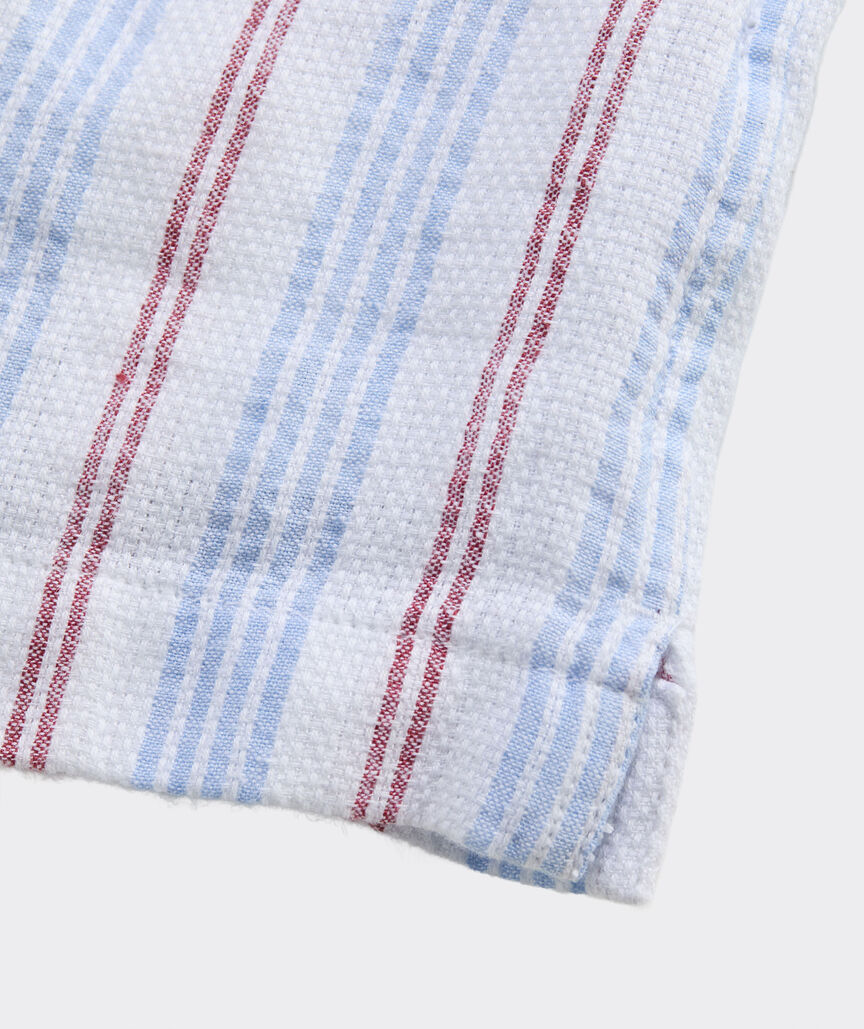 Vineyard Vines M SS Cabana Textured Shirt JAKE BLUE