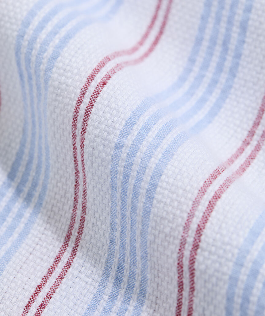 Vineyard Vines M SS Cabana Textured Shirt JAKE BLUE