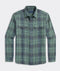 Vineyard Vines M Chiller Plaid Double Cloth Shirt OLIVE DUSK