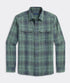Vineyard Vines M Chiller Plaid Double Cloth Shirt OLIVE DUSK