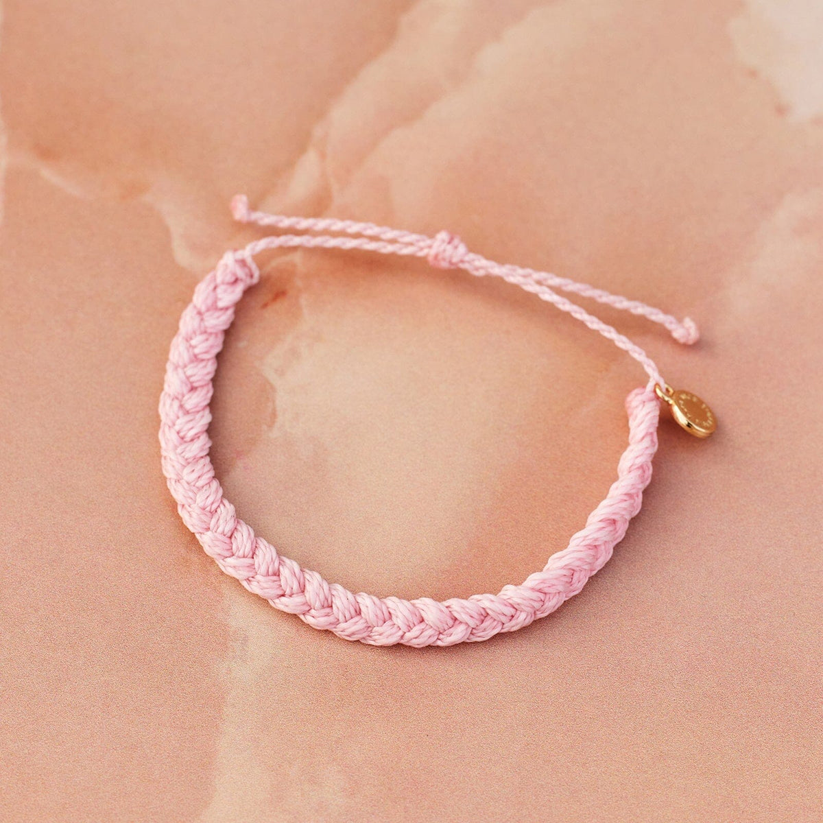 Pura Vida Braided Bracelet BABY PINK