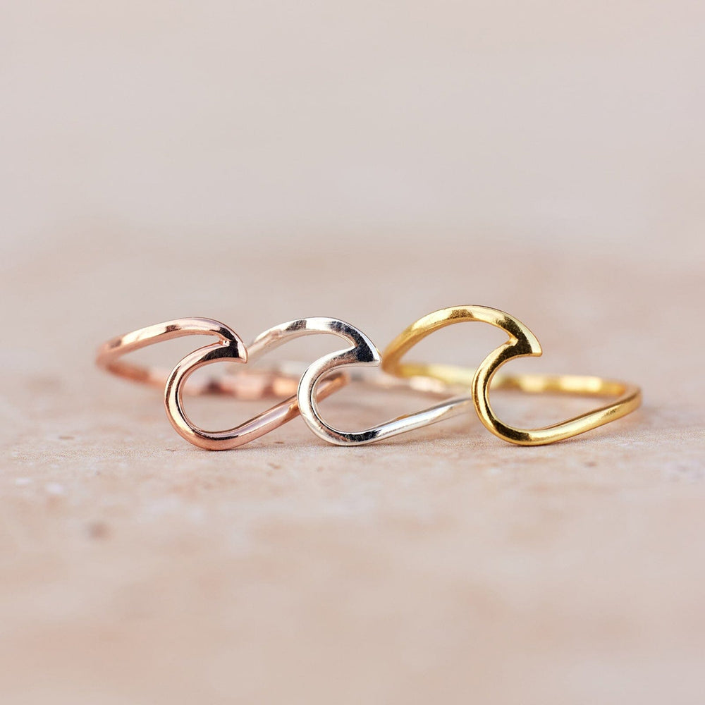 Pura Vida Wave Ring GOLD