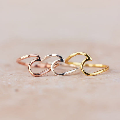 Pura Vida Wave Ring ROSE GOLD