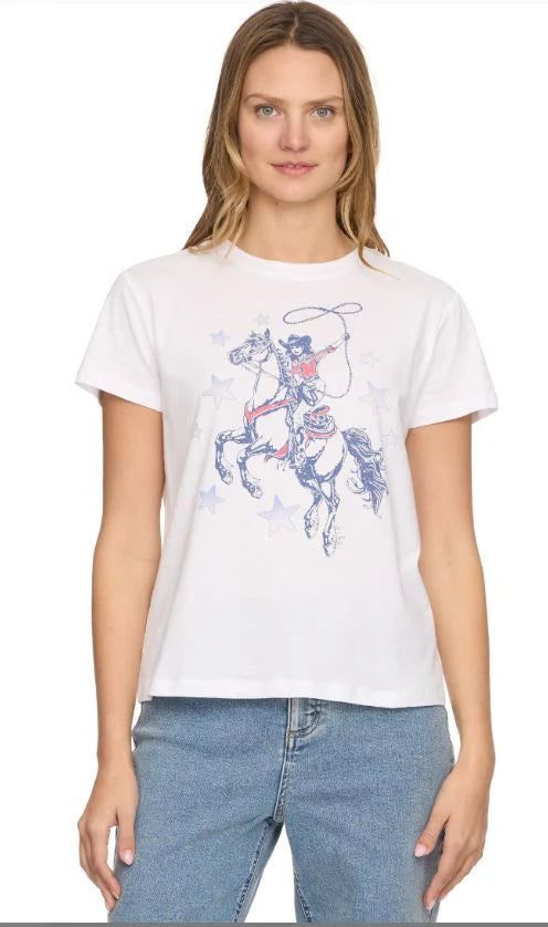 Flag & Anthem W SS Cowgirl Graphic Tee CREAM
