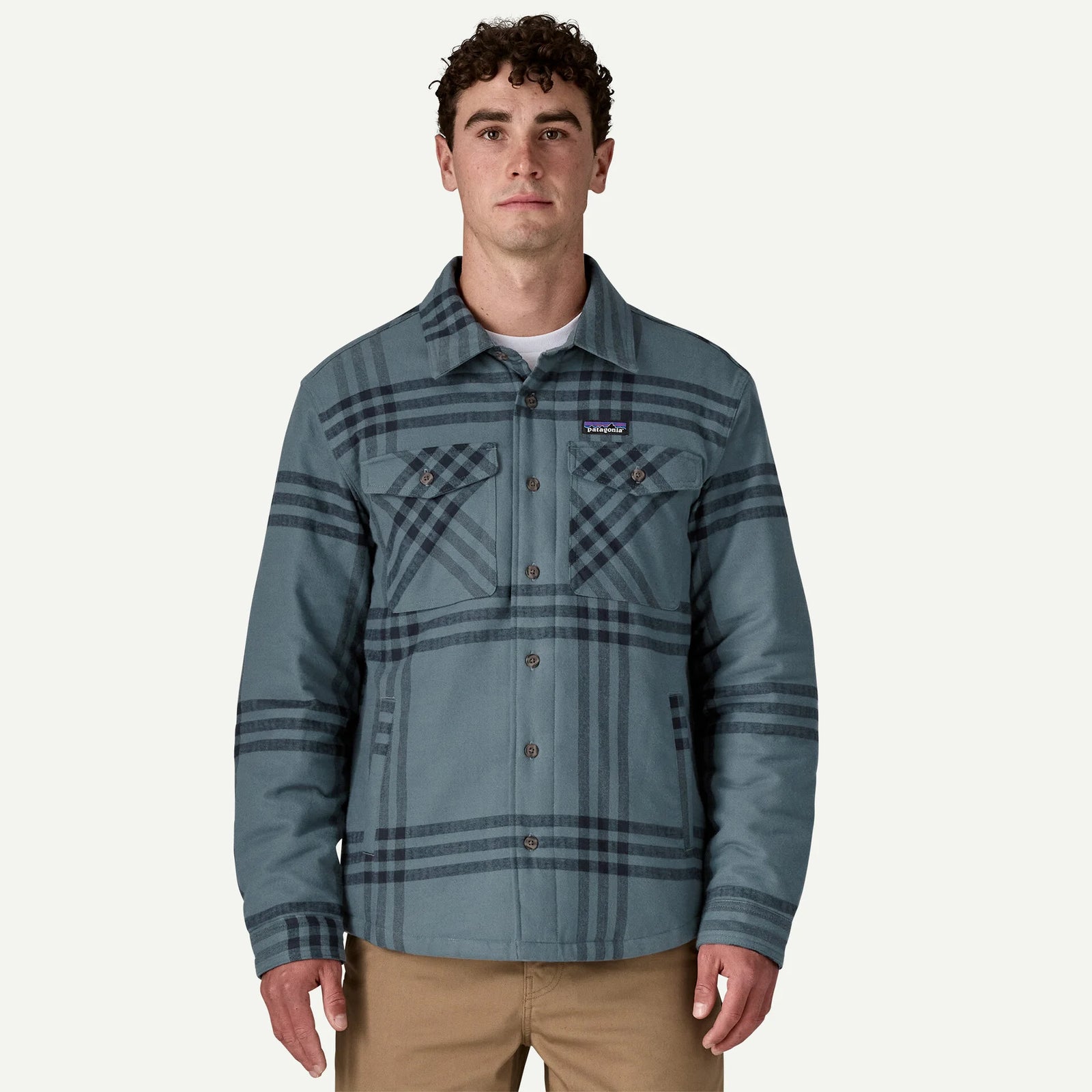 Patagonia M LW Insulated Fjord Flannel PLUME GREY