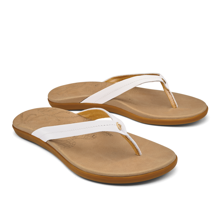 Olukai W Honu BRIGHT WHT / GOLDEN SAND