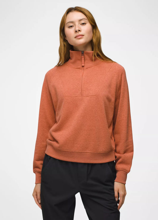 prAna W Cozy Up Pullover TERRACOTTA HEATHER