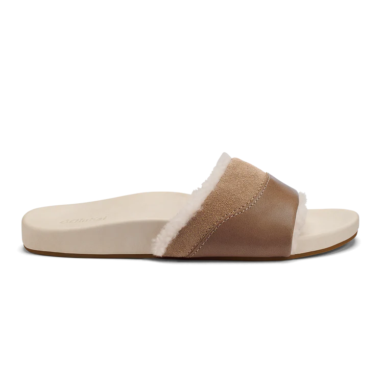 Olukai W Ho'ala Slide TAN / PUKA