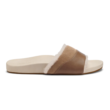 Olukai W Ho'ala Slide TAN / PUKA