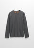 prAna M LS Ronnie Crew II DARK SKY HEATHER