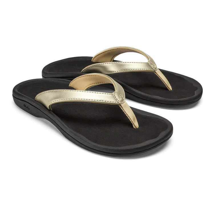 Olukai W Ohana Lahi GOLD / BLACK