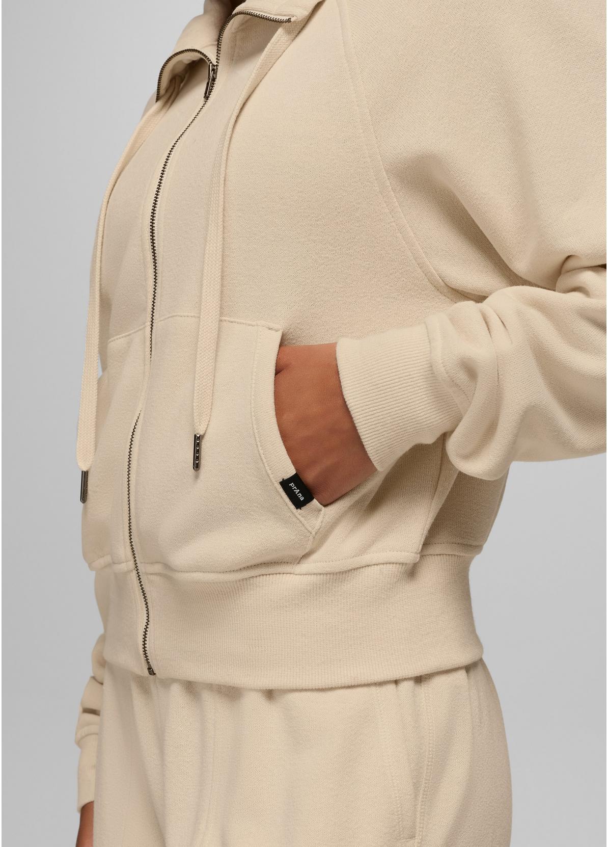 prAna W Cozy Up Full Zip CANVAS HEATHER