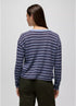 prAna W LS Cozy Up Crew CAPULET BLUE STRIPE