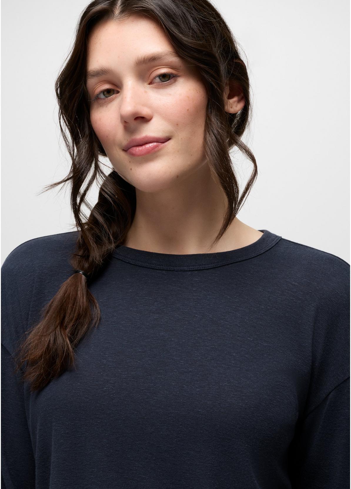prAna W LS Cozy Up Crew NAUTICAL