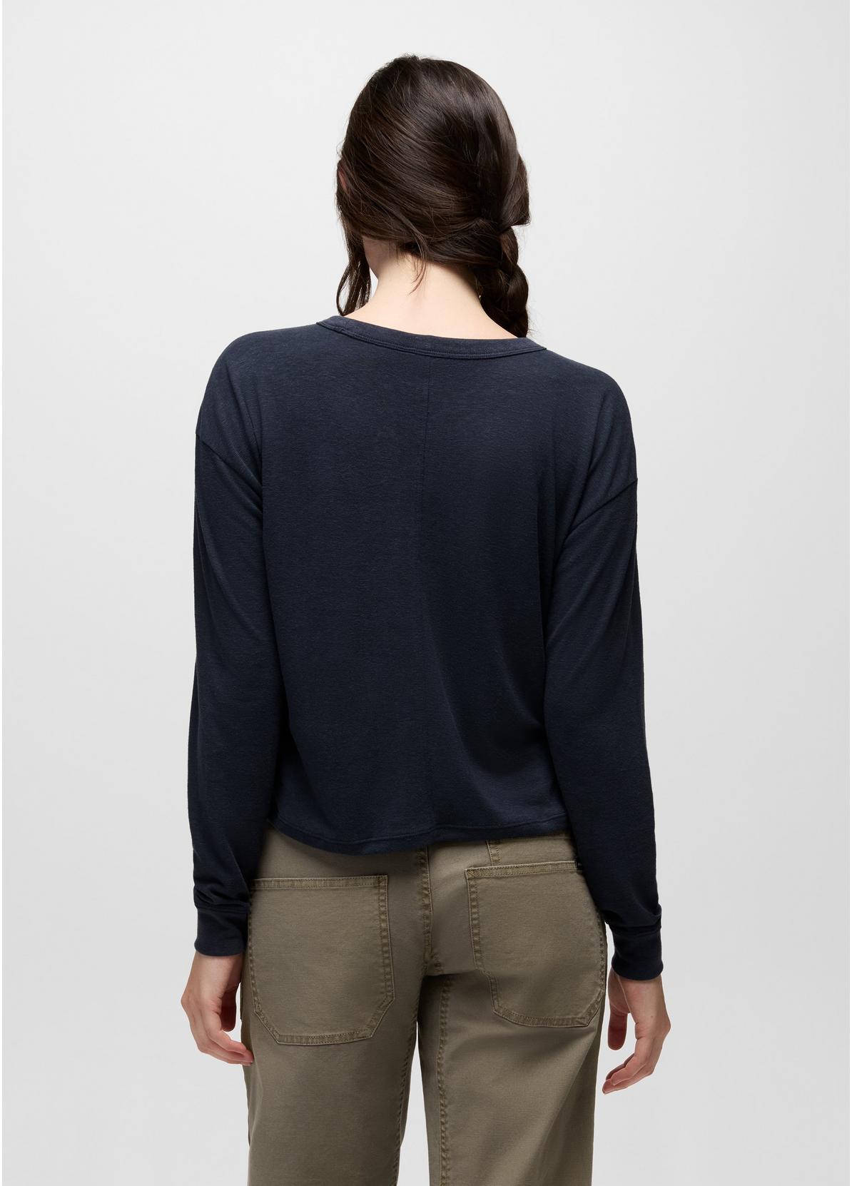 prAna W LS Cozy Up Crew NAUTICAL