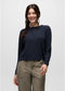 prAna W LS Cozy Up Crew NAUTICAL