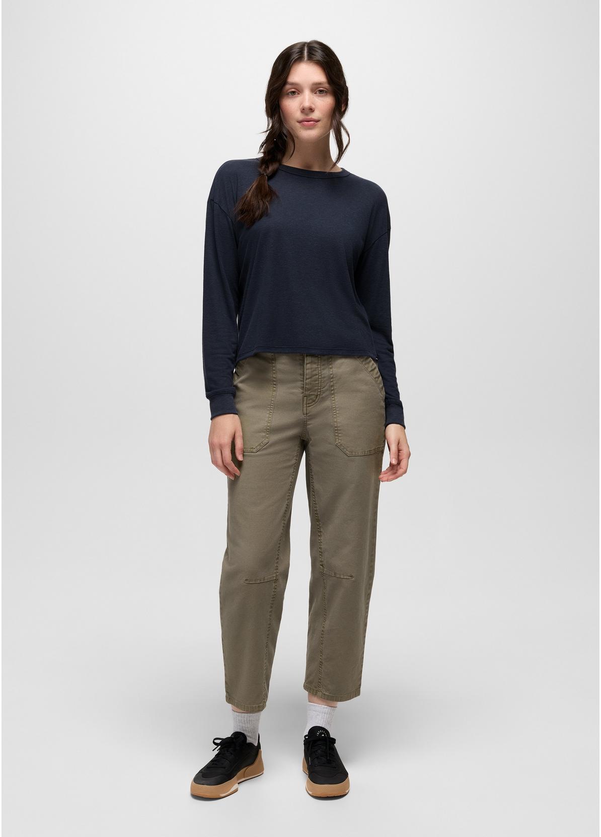 prAna W LS Cozy Up Crew NAUTICAL