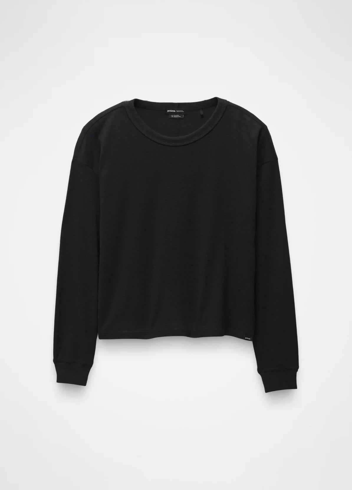 prAna W LS Cozy Up Mock Neck BLACK