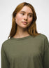 prAna W LS Cozy Up Crew RYE GREEN