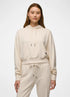 prAna W Cozy Up Crop Hoodie CANVAS HEATHER