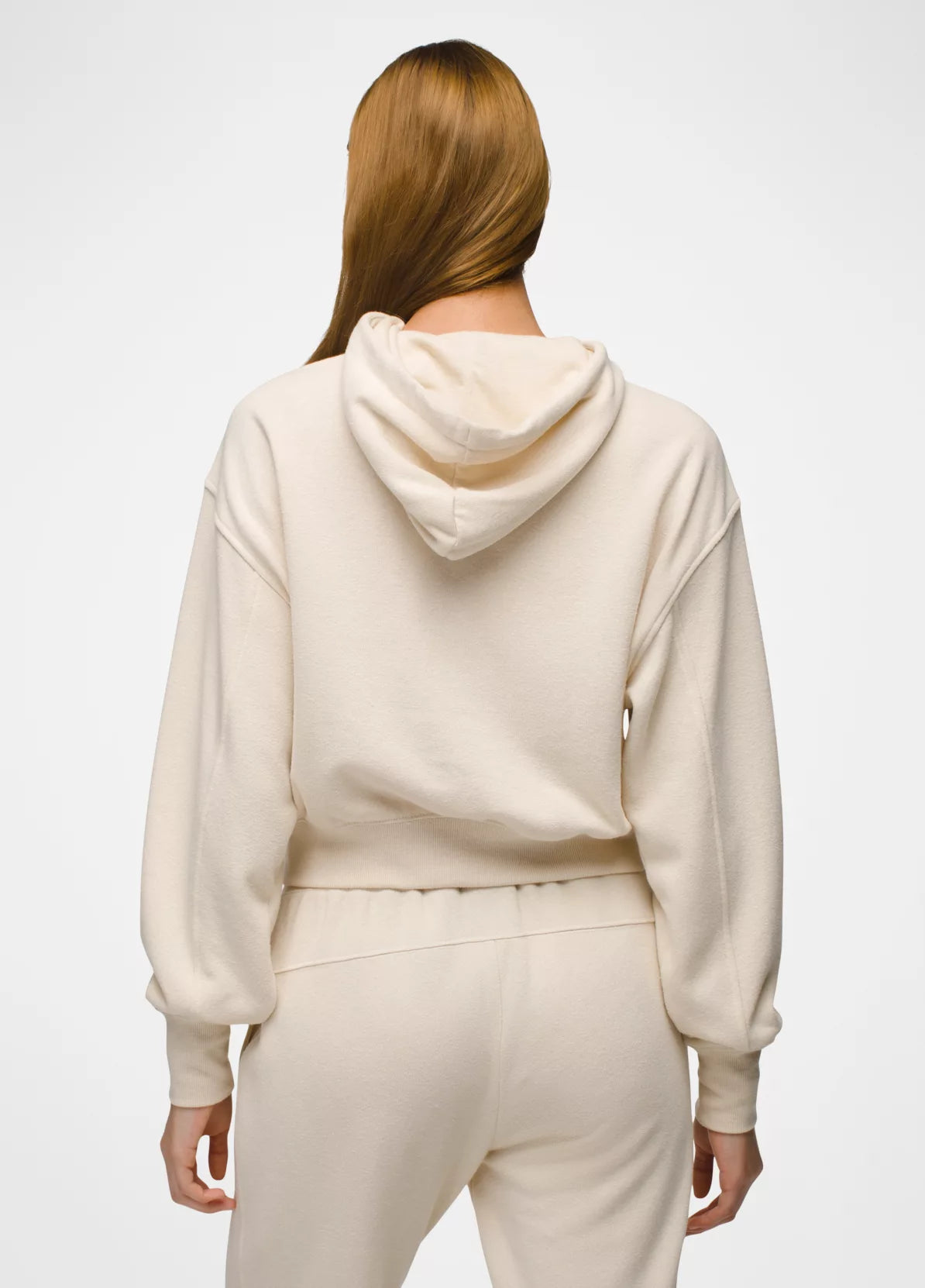 prAna W Cozy Up Crop Hoodie CANVAS HEATHER