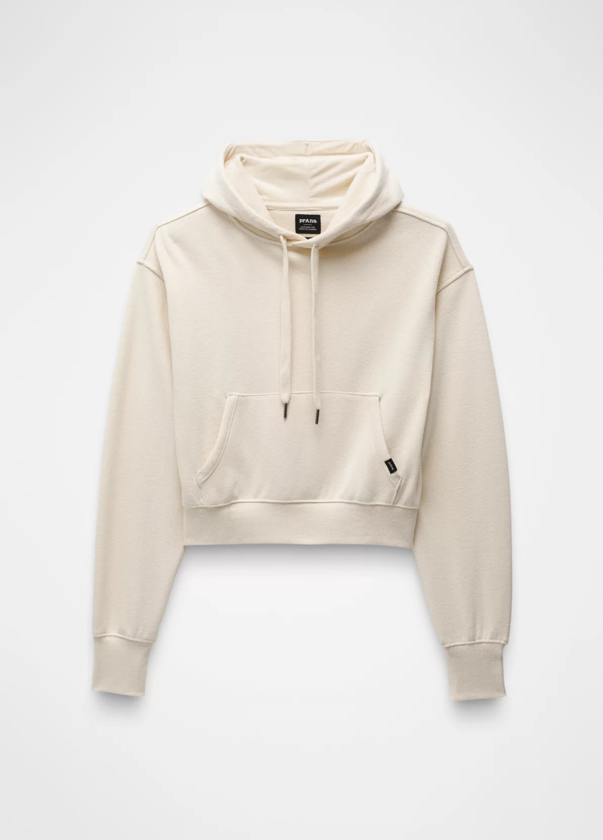 prAna W Cozy Up Crop Hoodie CANVAS HEATHER