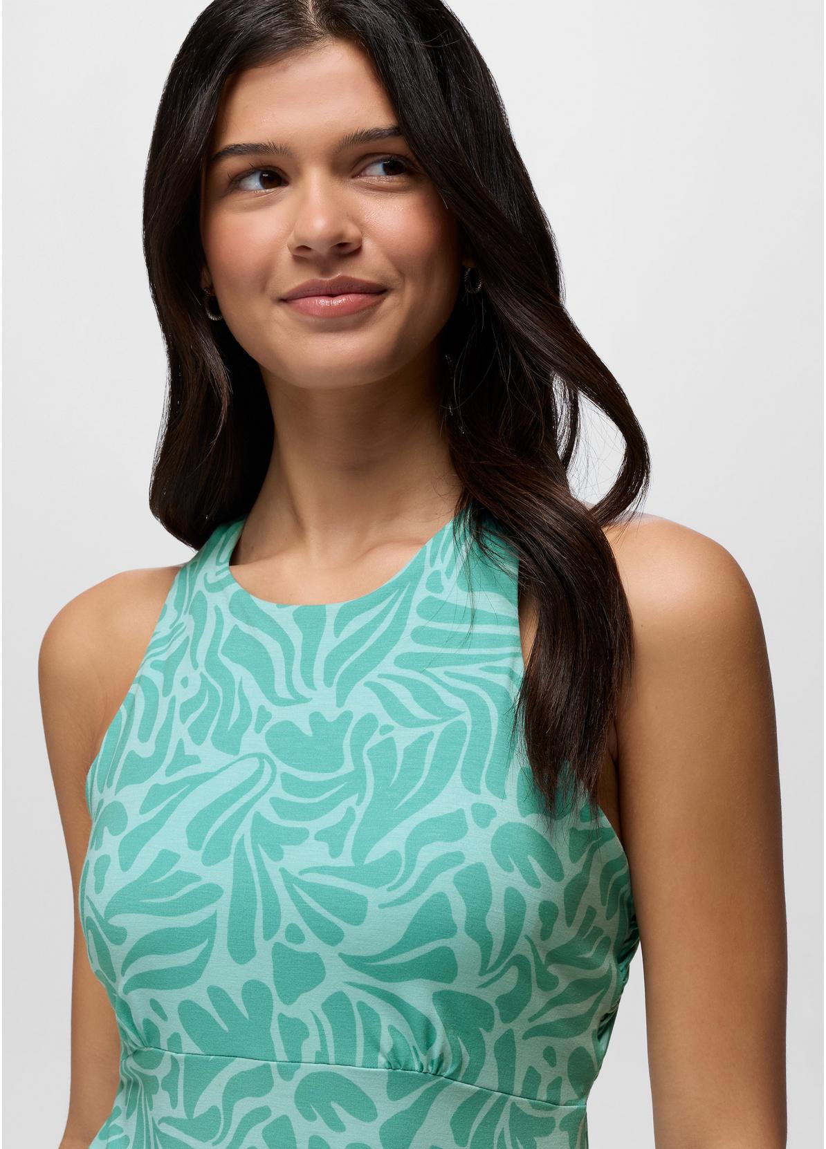 prAna W Jewel Lake Summer Dress SEA GLASS SEAWEED