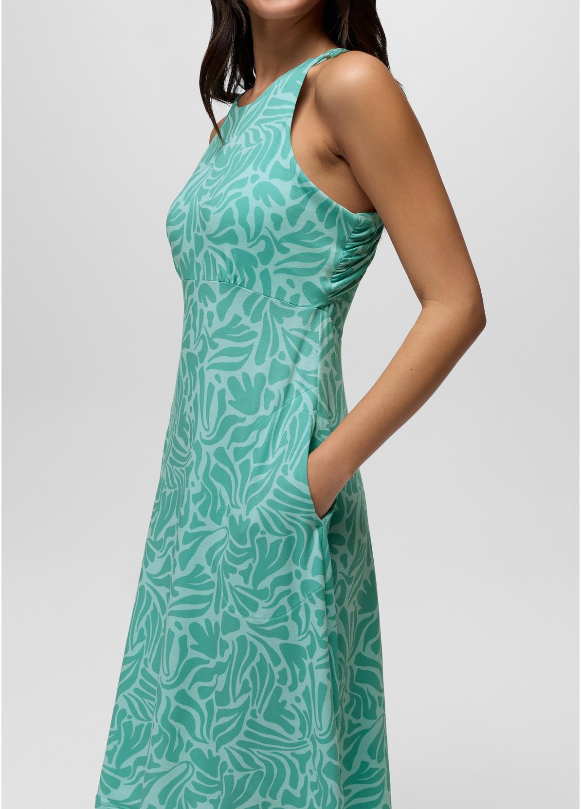 prAna W Jewel Lake Summer Dress SEA GLASS SEAWEED