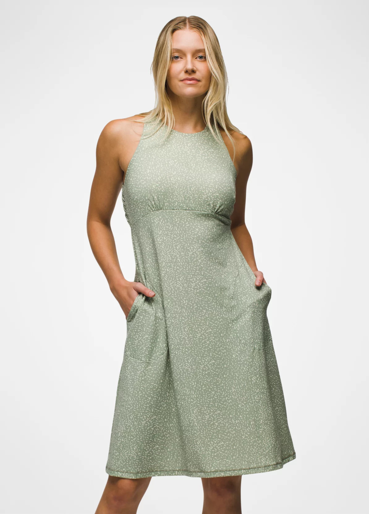 prAna W Jewel Lake Summer Dress JUNIPER GREEN