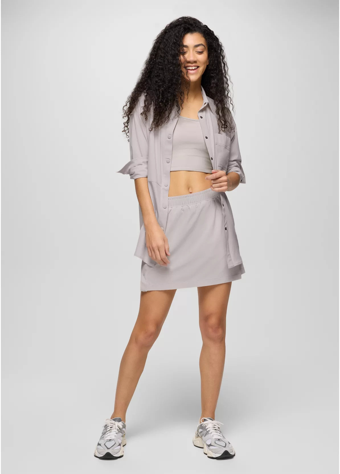 prAna W Railay Snap Up Skort ALMOND