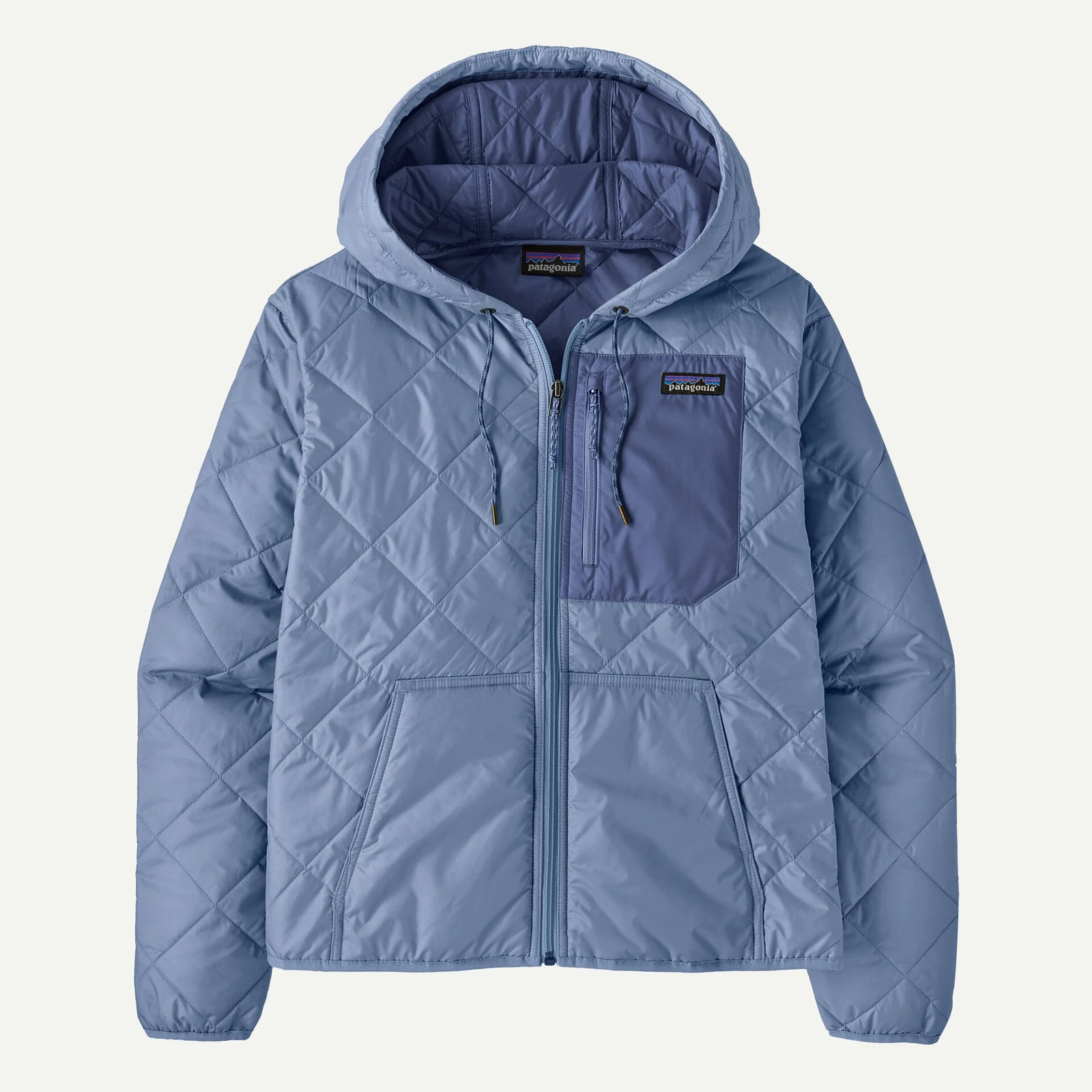 Patagonia W Diamond Quilted Bomber Hoody BARNACLE BLUE
