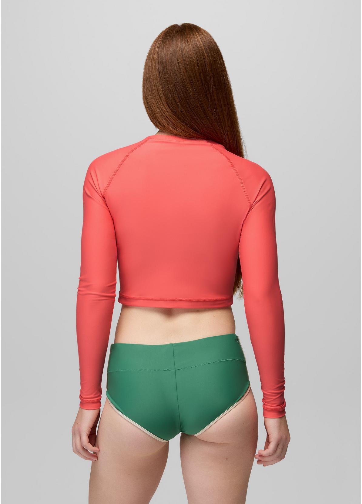 prAna W Baja Bound Rashguard Swim Top GUAVA POP