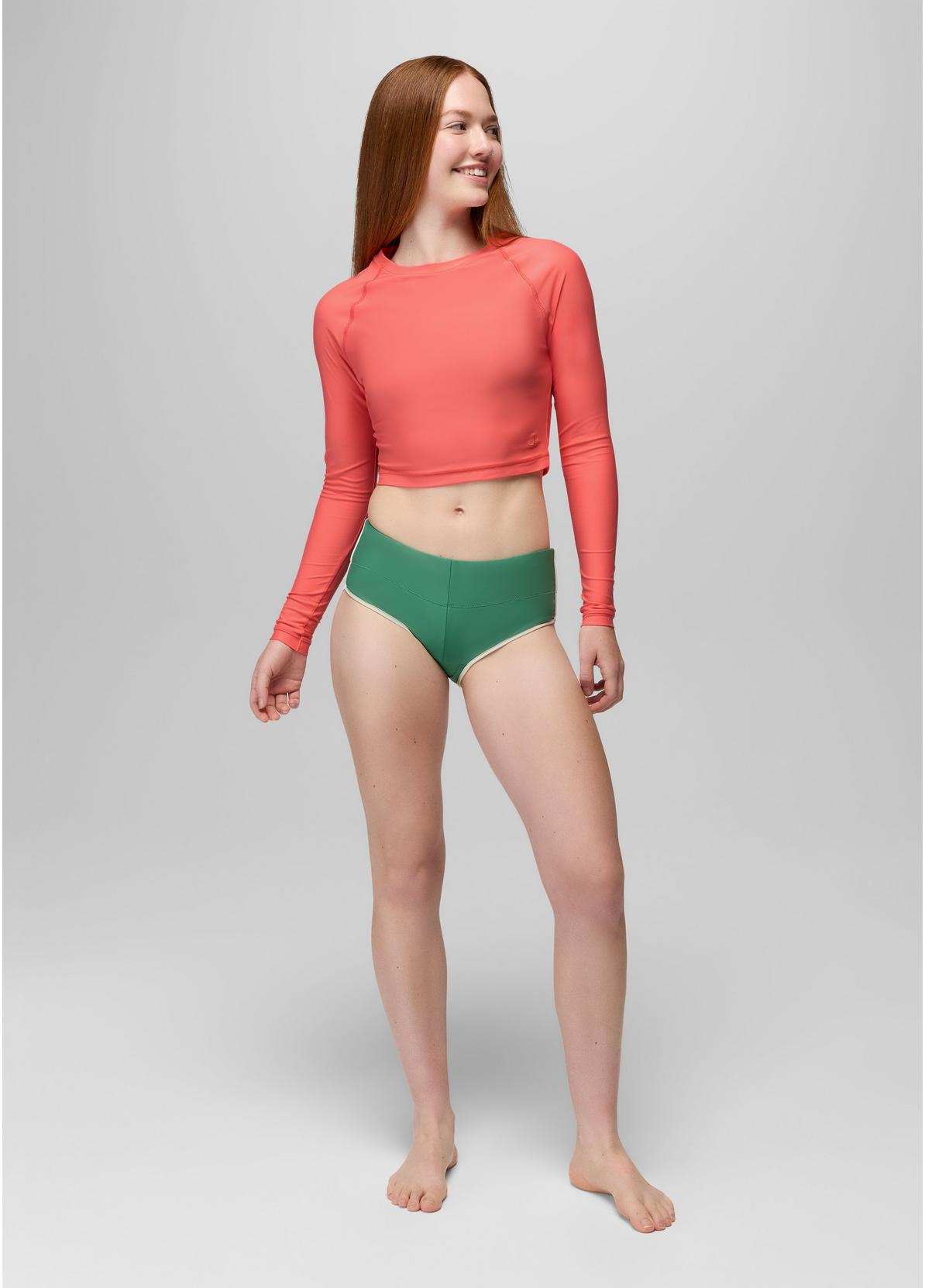 prAna W Baja Bound Rashguard Swim Top GUAVA POP