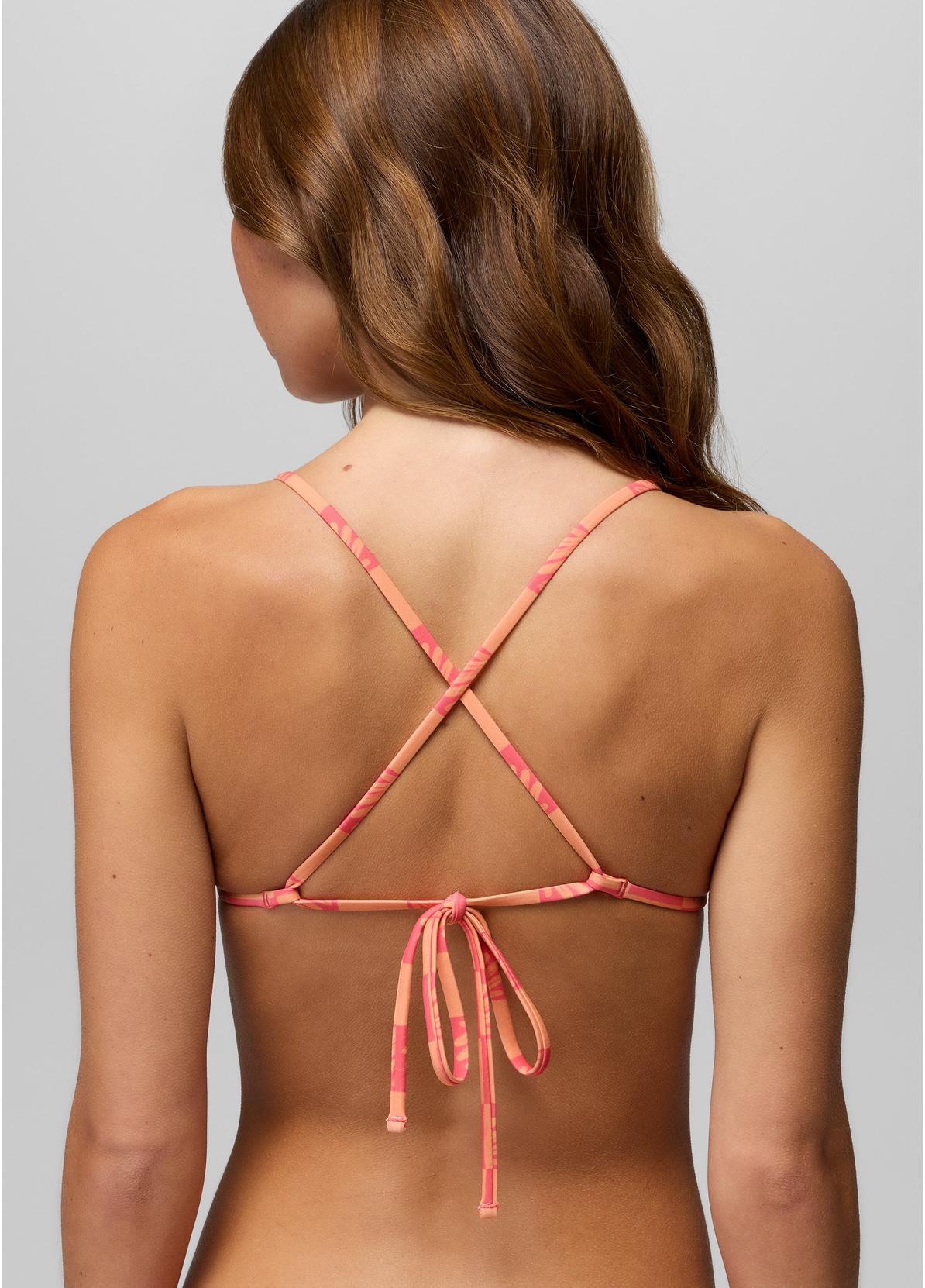 prAna W Hana Hideaways Triangle Swim Top GUAVA POP