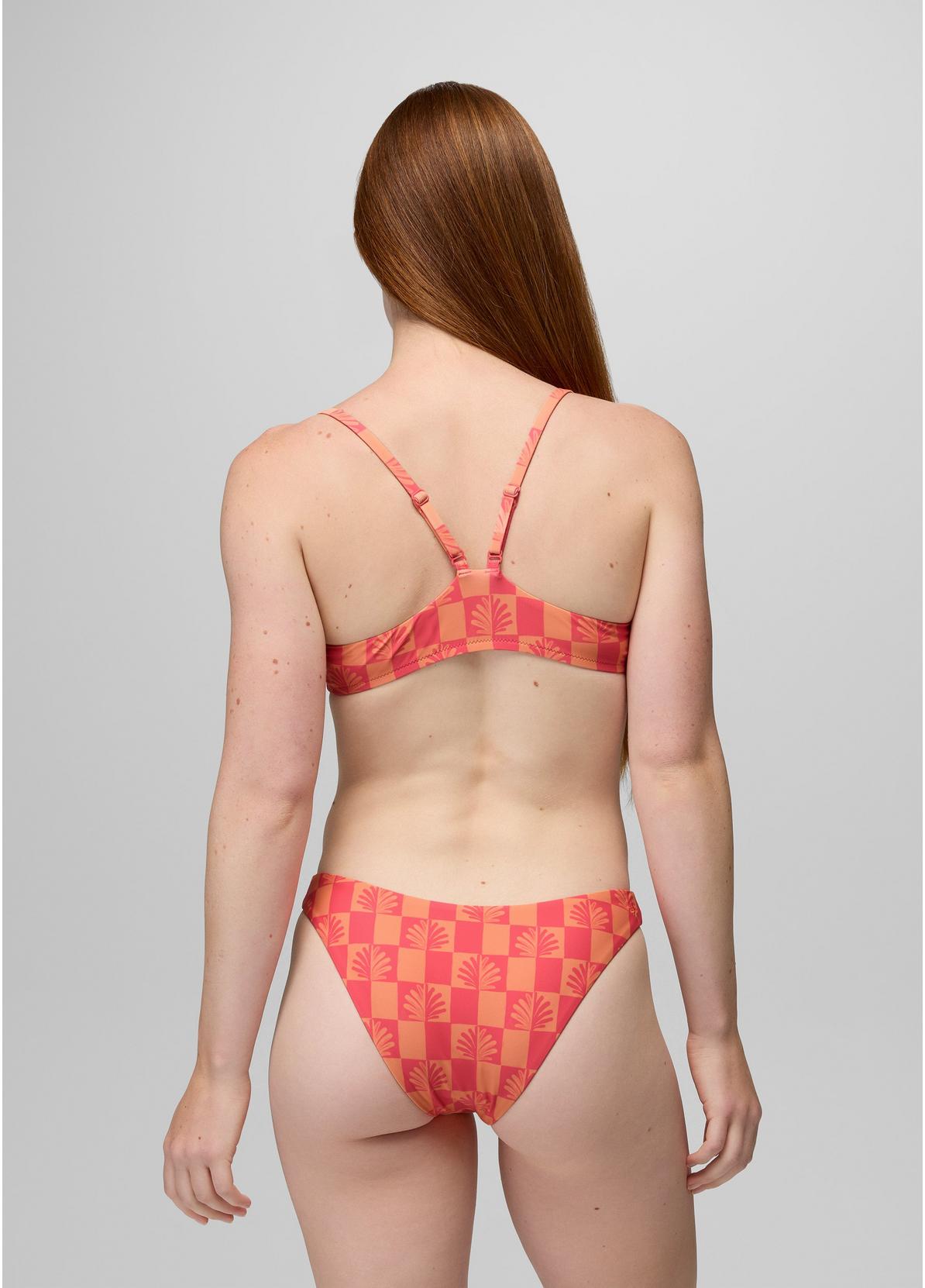 prAna W Lahari Swim Bottom GUAVA POP CHECKER