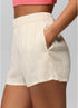 prAna W Bahamas Short BEACH PEBBLE PALMS