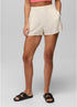 prAna W Bahamas Short BEACH PEBBLE PALMS