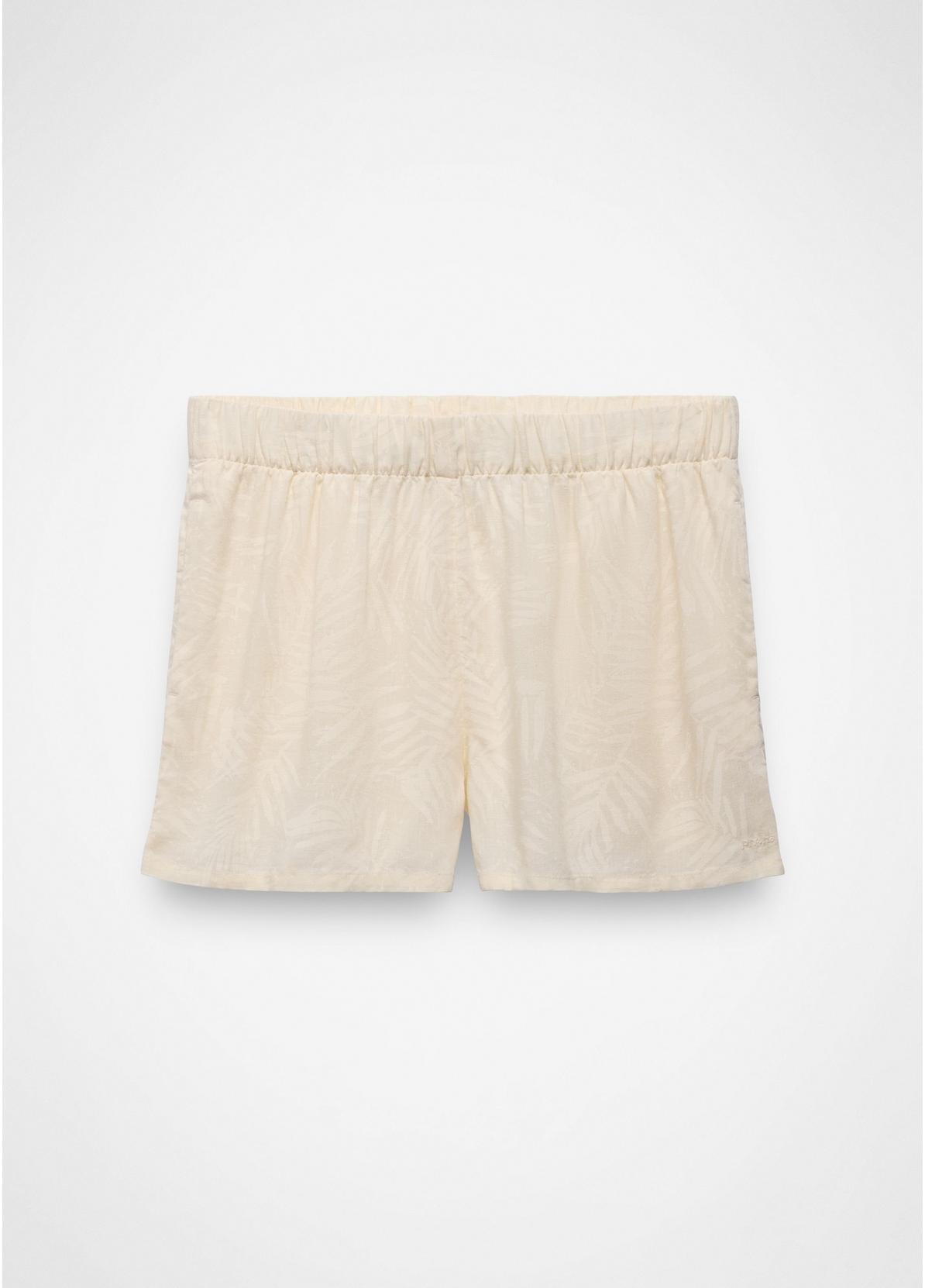 prAna W Bahamas Short BEACH PEBBLE PALMS