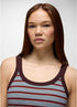 prAna W Cozy Up Scoop Tank SALTWATER STRIPE
