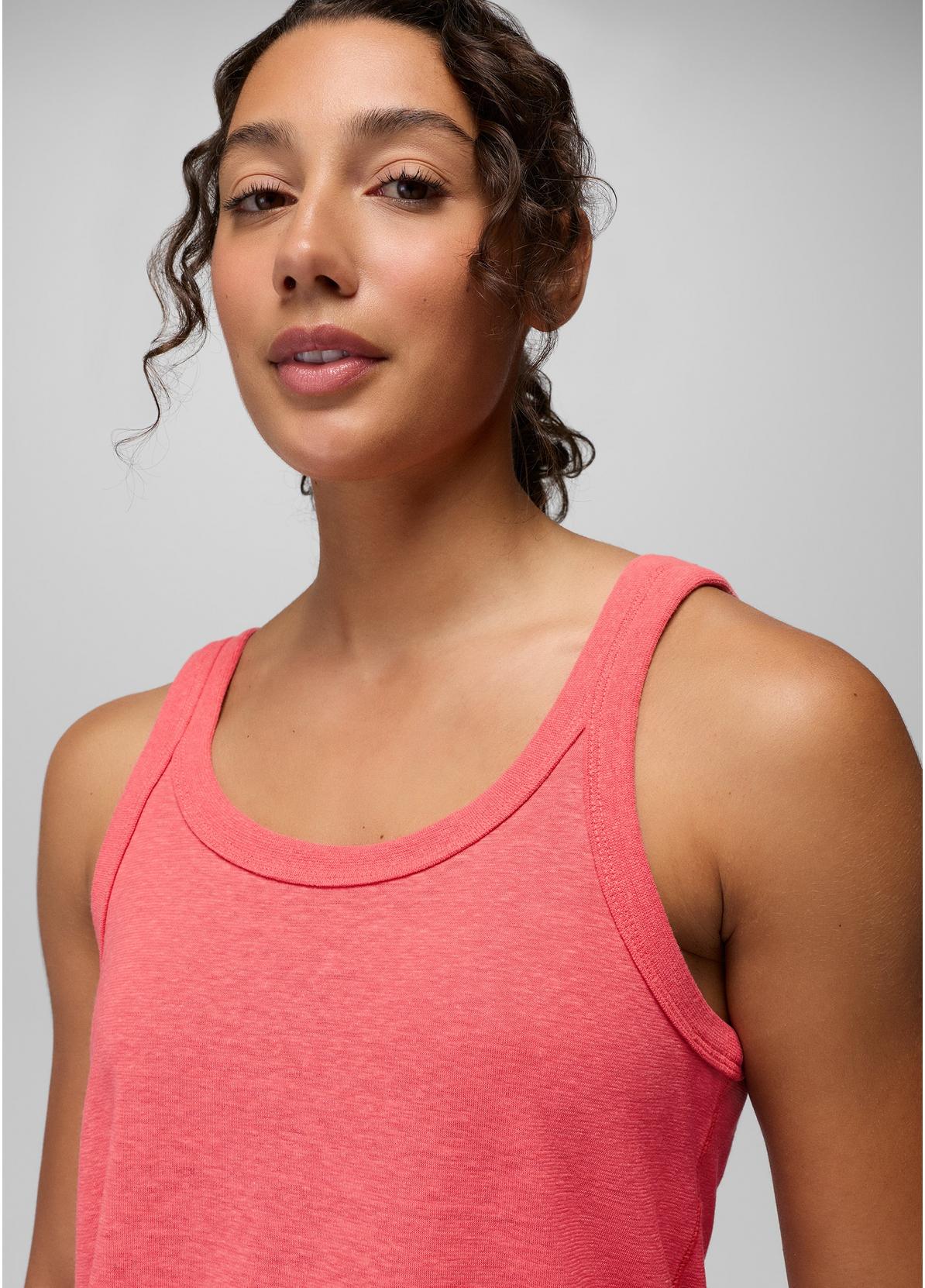 prAna W Cozy Up Scoop Tank GUAVA