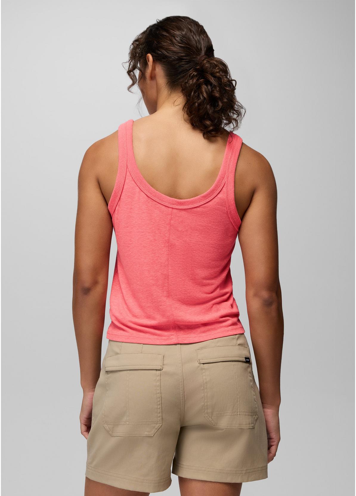 prAna W Cozy Up Scoop Tank GUAVA