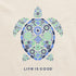 Life is Good W SS LW Sleep Tee Turtle Mosaic PUTTY