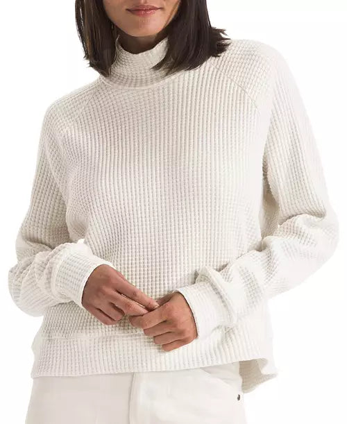 The North Face W LS Chabot Mock Neck WHITE DUNE