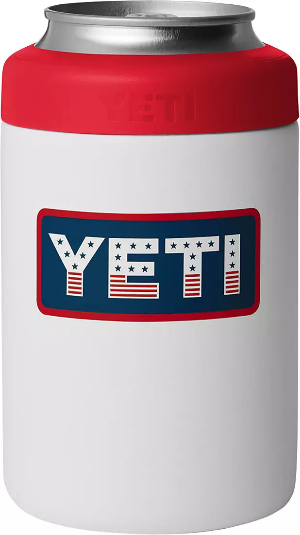 Yeti Rambler Colster 2.0 WHITE / RESCUE RED - BADGE