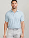 Tasc M Cloud Polo GEYSER HEATHER / WHITE STRIPE
