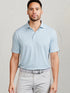 Tasc M Cloud Polo GEYSER HEATHER / WHITE STRIPE