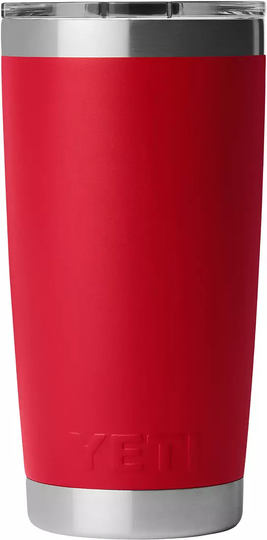 Yeti Rambler 20 oz Tumbler RED / BADGE