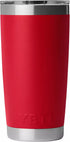 Yeti Rambler 20 oz Tumbler RED / BADGE